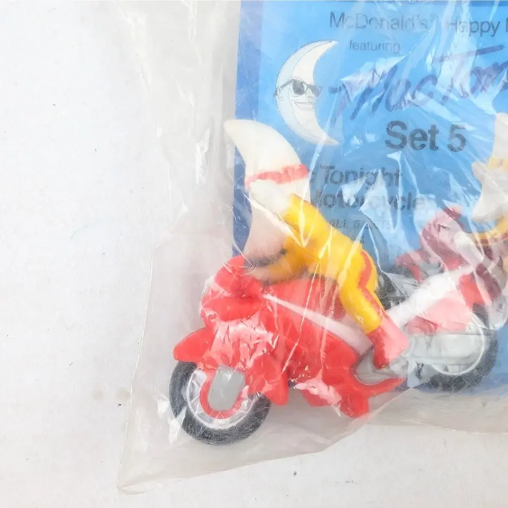 1988 McDonald's Mac Tonight Motorcycle Set 5 Happy Meal Toy Sealed